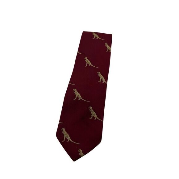 Museum of Natural History Vintage Dinosaur T-Rex Necktie Tie - Picture 1 of 5